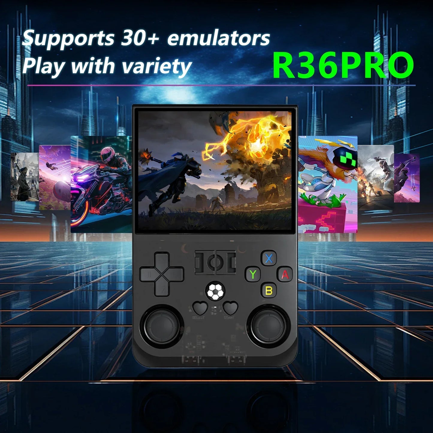 R36PRO retro handhållen videospelkonsol