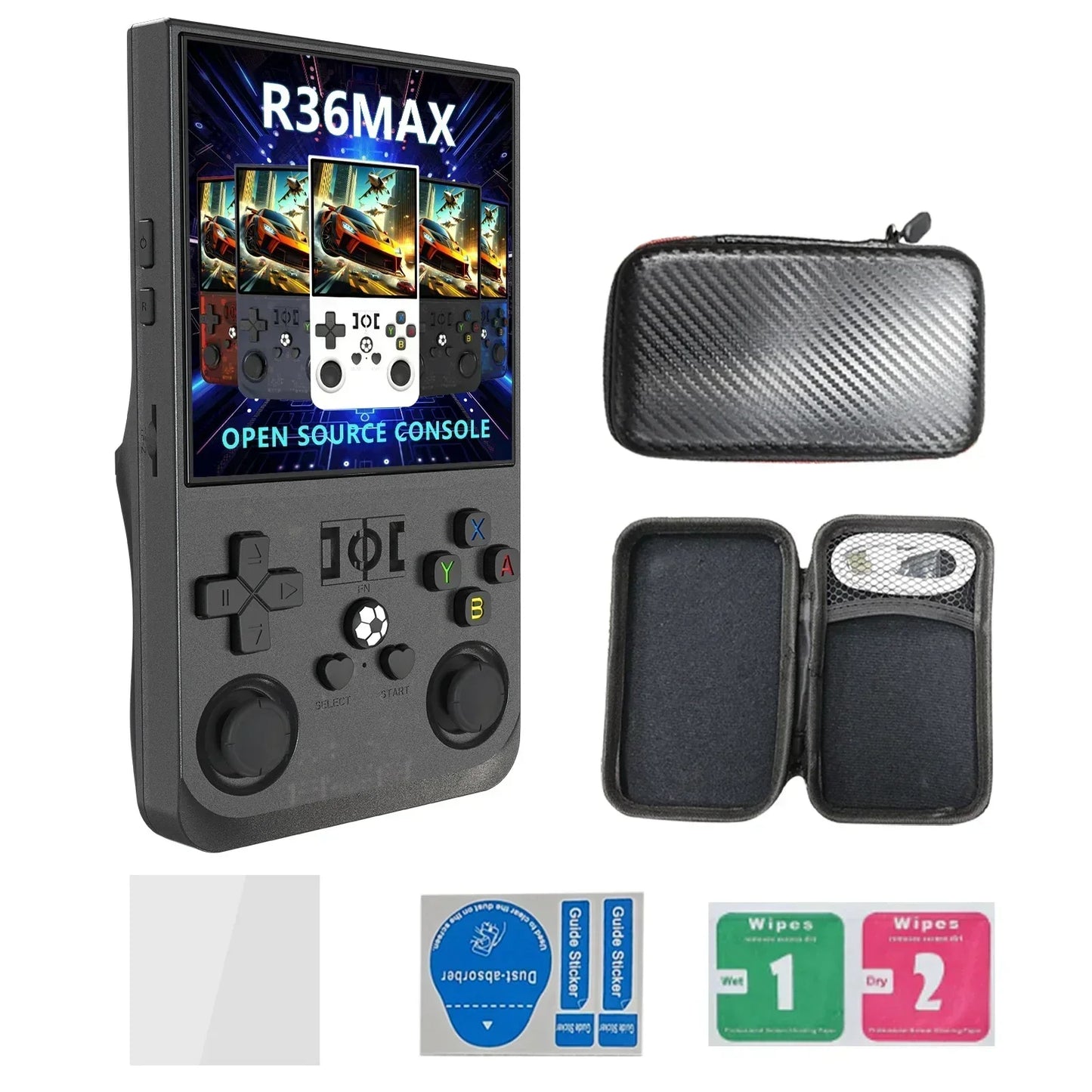 Console de jeu portable rétro R36MAX, système Linux