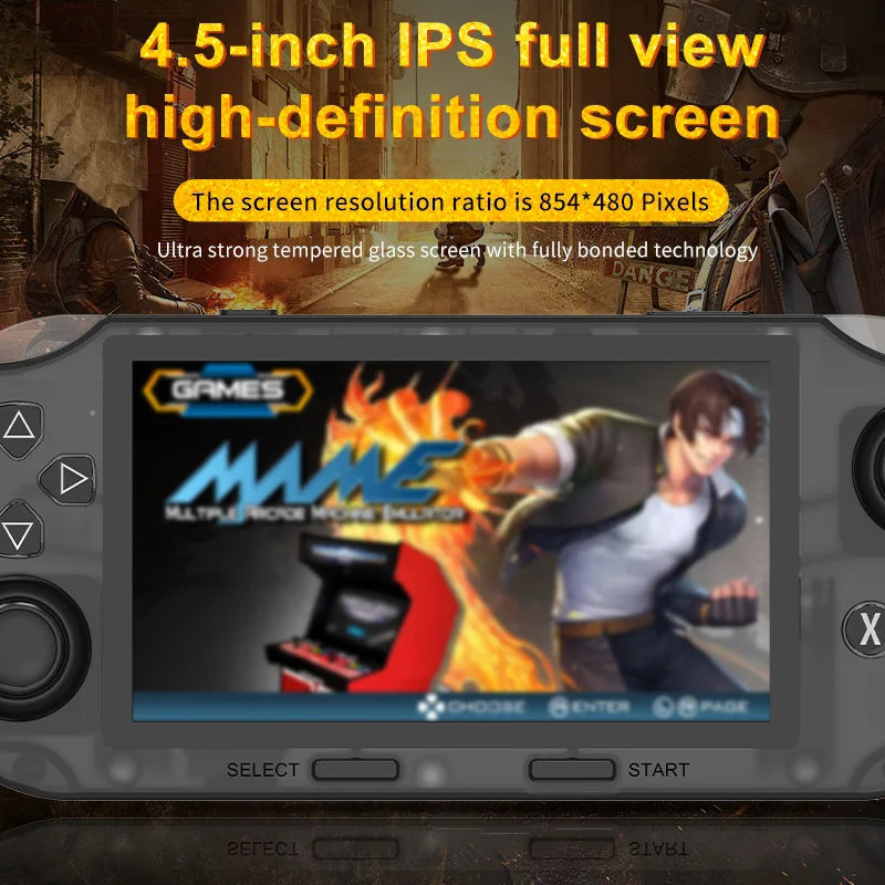 SF3000 HD Retro Handheld Game Console - Side View